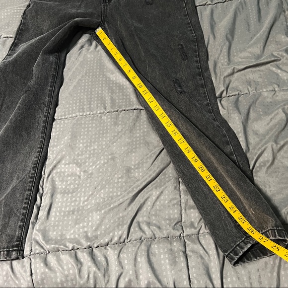 Nasty gal collection black wash your tone mom jeans distressed nwt us size 4 - Picture 4 of 8